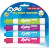 Expo Dry Erase Markers, Chisel Tip, Assorted, 4/Pack (81029) New