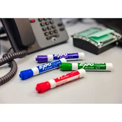 Expo Dry Erase Markers, Chisel Tip, Assorted, 4/Pack (81029) New