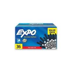 Expo Dry Erase Markers, Fine Tip, , 36/Pack (1921062) Black Hot