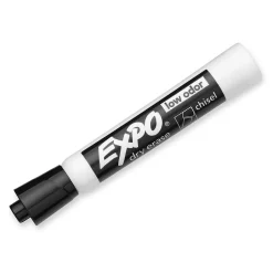 Expo Low Odor Tank Dry Erase Marker, Chisel Tip, , 12/Pack (80001) Black