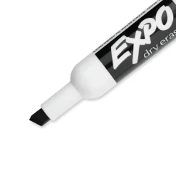 Expo Low Odor Tank Dry Erase Marker, Chisel Tip, , 12/Pack (80001) Black