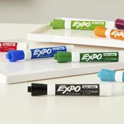 Expo Low Odor Tank Dry Erase Marker, Chisel Tip, , 12/Pack (80001) Black