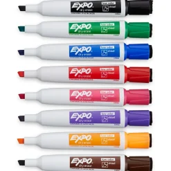 Expo Magnetic Dry Erase Markers, Chisel Tip, Assorted, 8/Pack (1944741) Clearance