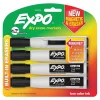 Expo Magnetic Dry Erase Markers, Chisel Tip, Black, 4/Pack (1944729) New