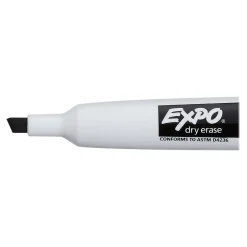 Expo Magnetic Dry Erase Markers, Chisel Tip, Black, 4/Pack (1944729) New