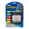 Expo Neon Window Dry Erase Markers, Bullet Tip, Assorted, 5/Pack (1752226) Hot