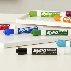 Expo Tank Dry Erase Markers, Chisel Tip, Assorted Inks, 8/Pack (1743032) Hot