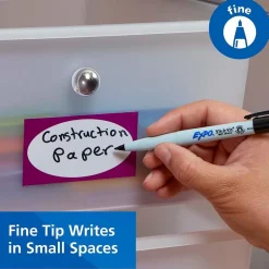 Expo Vis-a-Vis Wet Erase Markers, Fine Point, Assorted, 4/Pack (16074/2134341)