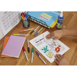 Expo Vis-a-Vis Wet Erase Markers, Fine Point, Assorted, 4/Pack (16074/2134341)