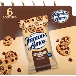 Cookies<Famous Amos Wonders From the World Chocolate Cookies, 3 oz., 6/Box (FEU05908)