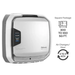 Air Purifiers<Fellowes AeraMax Pro AM3 PC H13 True HEPA Hardwired Wall Mounted Air Purifier, Stainless (9573001)