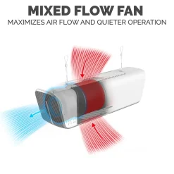 Air Purifiers<Fellowes Array AC2 True HEPA Ceiling Mounted Air Purifier, 5-Speed, Black (5889202)