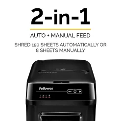 Fellowes AutoMax 150C Hands Free Cross-Cut Commercial Shredder (4680001)* Shredders & Accessories