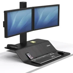 Fellowes Lotus Adjustable Monitor Stand, Black (8082001)* Monitor Mounts & Stands