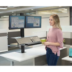 Fellowes Lotus Adjustable Monitor Stand, Black (8082001)* Monitor Mounts & Stands