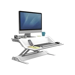 Fellowes Lotus Monitor Stand, White (0009901)* Monitor Mounts & Stands