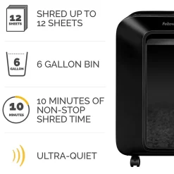 Fellowes LX200 12-Sheet Micro-Cut Shredder (5015001)* Shredders & Accessories