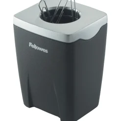 Fellowes ® Office Suites™ Paper Clip Cup, Black/Silver, 3-1/4"H x 2-4/9"W x 2-1/5"D (8032801) Sale