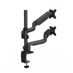 Fellowes Platinum Series Dual Stacking Adjustable Monitor Arm, Up to 27", Black (8043401)* Monitor Mounts & Stands
