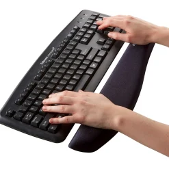 Fellowes PlushTouch Foam Wrist Rest, Black (9252104)* Ergonomic Wrist Rests