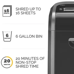 Fellowes Powershred 79Ci 16-Sheet Cross-Cut Commercial Shredder (3227901/3227917)* Shredders & Accessories