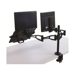 Fellowes Professional Series Depth Adjustable Dual Monitor Arm, Up to 32