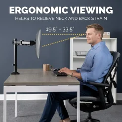 Fellowes Reflex Dual Adjustable Monitor Arm, Up to 27