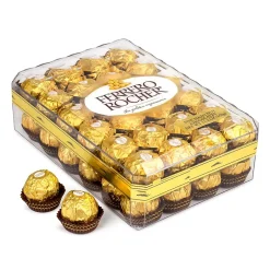 Chocolate<Ferrero Rocher Diamond Box Hazelnut Milk Chocolate Pieces, 48/Box (241-00015)