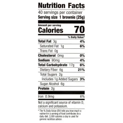 Snacks & Granola Bars<Fiber One Chocolate Fudge Brownie Bar, 0.88 oz., 40 Bars/Box (220-00454)