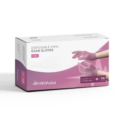 FifthPulse Powder Free Vinyl Exam Gloves, Latex Free, Medium, , 100/Box (FMN100042)