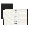 Filofax A5 Classic Bright 4-Subject Professional Notebooks, 5.8" x 8.25", College Ruled, 56 Sheets, Black (B115007U) Hot