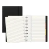 Filofax A5 Classic Bright 4-Subject Professional Notebooks, 5.8" x 8.25", College Ruled, 56 Sheets, Black (B115007U) New
