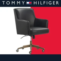 Clearance Belmont Ergonomic Leather Swivel Executive Chair, Charcoal (CHR10061C) Office Chairs