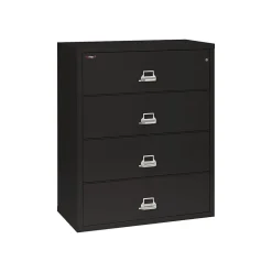 Classic 4-Drawer Lateral File Cabinet, 52.75" x 44.5", Letter/Legal, Fire Resistant, (4-4422-CBL) File Cabinets