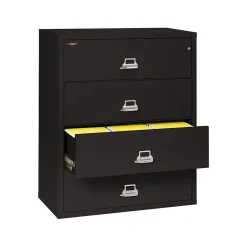 Classic 4-Drawer Lateral File Cabinet, 52.75" x 44.5", Letter/Legal, Fire Resistant, (4-4422-CBL) File Cabinets