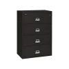 Outlet Classic 4-Drawer Lateral File Cabinet, Fire Resistant, Letter/Legal, Black, 37.5"W (4-3822-CBL) File Cabinets