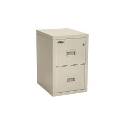 Discount Dock to Dock 2-Drawer Mobile Vertical File Cabinet, Letter/Legal, Lockable, Fire Resistant, Parchment (2R1822-CPA) File Cabinets