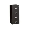 2-Hour 4-Drawer Fire Resistant Vertical File Cabinet, Legal Size, Inside Delivery, Black File Cabinets