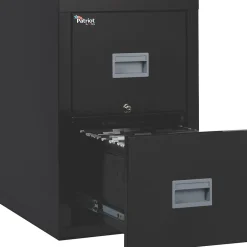 Patriot 2-Drawer Vertical File Cabinet, Letter/Legal Size, Lockable, 27.75"H x 17.68"W x 25"D, Black (2P1825CBLI) File Cabinets