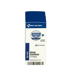 SmartCompliance First Aid Only Antiseptic Hand Sanitizer Packets, 10/Box (FAE-4007)