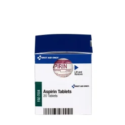 SmartCompliance First Aid Only Aspirin Pain Reliever, 325 mg, 2 Tablets/Packet, 10 Packets/Box (FAE-7004)