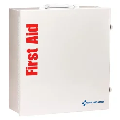First Aid Kits<First Aid Only Metal First Aid Cabinet with Medication, ANSI Class B, 150 People, 675 Pieces (90575)