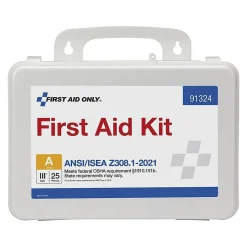 First Aid Kits<First Aid Only Plastic First Aid Kit, ANSI 2021 Class A, 25 People, 94 Pieces (91324)
