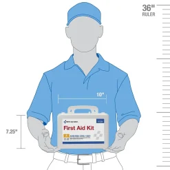 First Aid Kits<First Aid Only Plastic First Aid Kit, ANSI 2021 Class A, 25 People, 94 Pieces (91324)