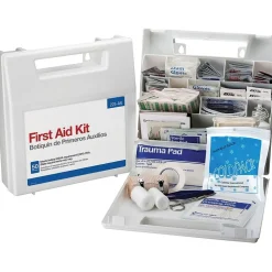 First Aid Kits<First Aid Only Plastic First Aid Kit with Medication, 50 People, 196 Pieces (225-AN)