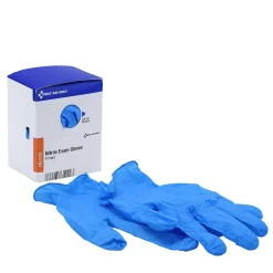 SmartCompliance First Aid Only , Refill, Powder Free Nitrile Exam Gloves, Latex Free, Large, 8/Box (FAE-6102)