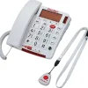 Office Phones & Conferencing<First Alert ® Big Button Telephone with Emergency Key and Remote Pendant (SFA3800)