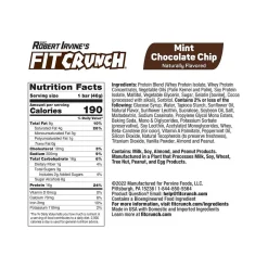 Snacks & Granola Bars<FITCRUNCH Gluten-Free Mint Chocolate Chip High-Protein Baked Bar, 1.62 oz., 9 Bars/Box (FC207E)