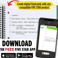 Five Star Advance 5-Subject Subject Notebooks, 8.5