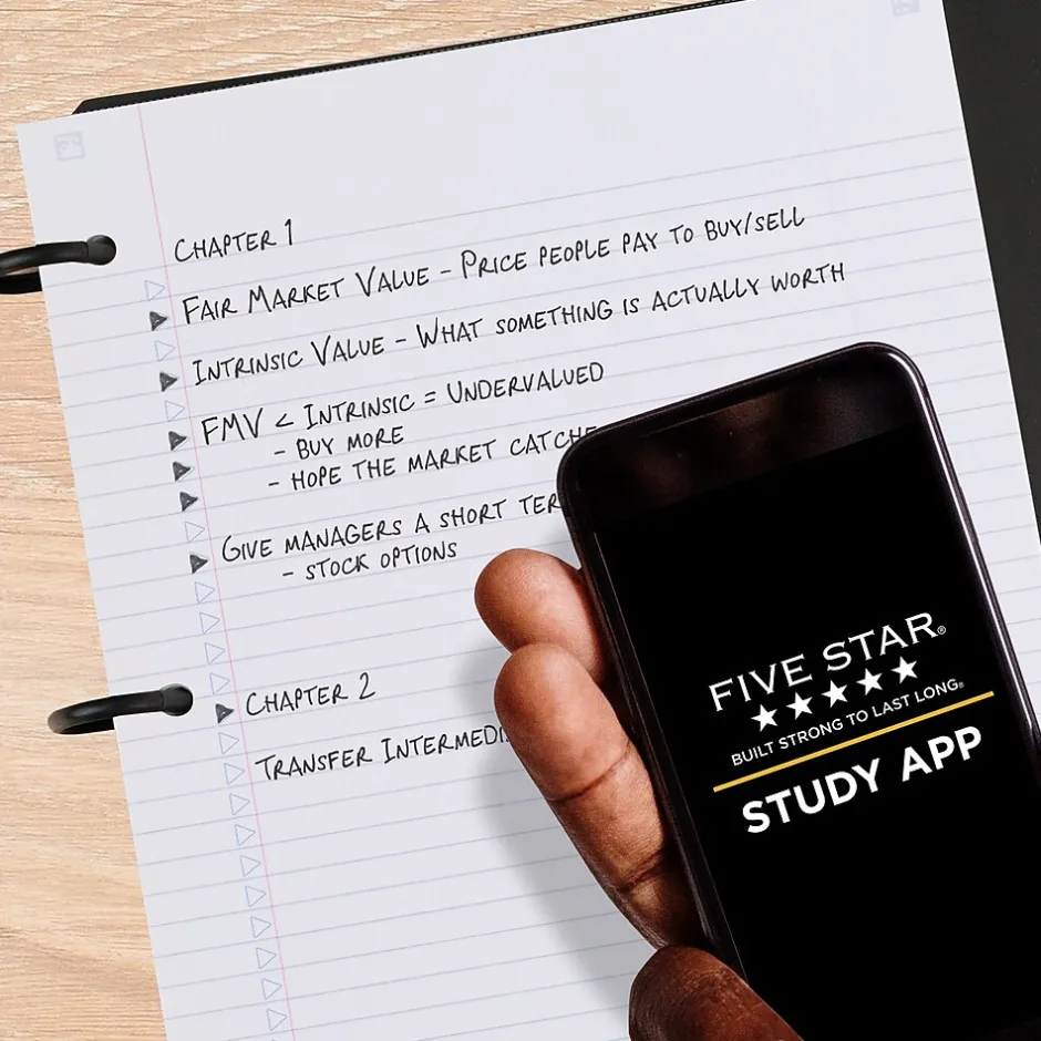 Five Star Flex 1-Subject Notebooks, 8.5" x 11", College Ruled, 80 Sheets, Red (08120) New